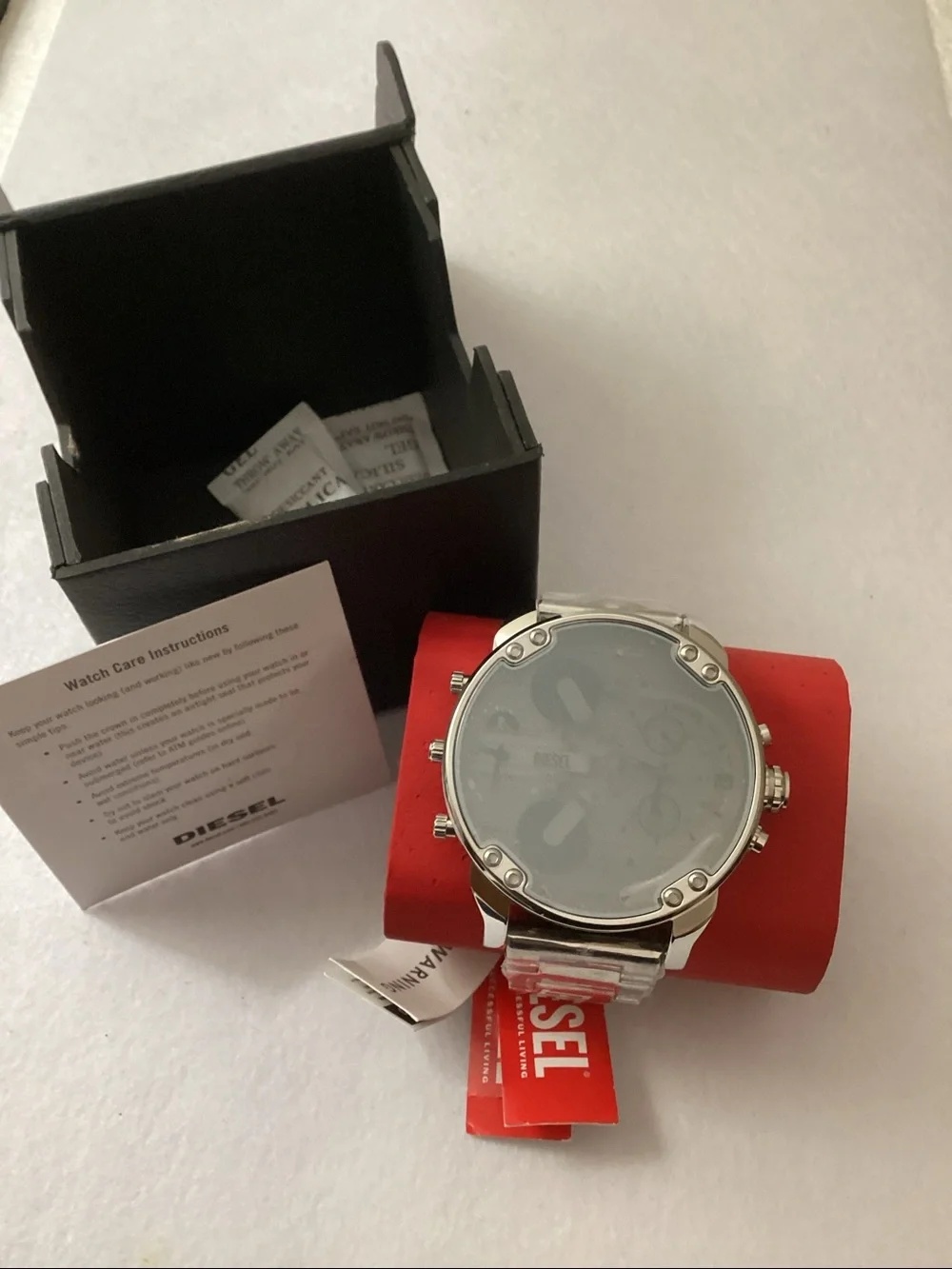 Diesel Mr Daddy 2.0 Large Chronograph Gray Dial Chrome Steel Band 57mm DZ7482